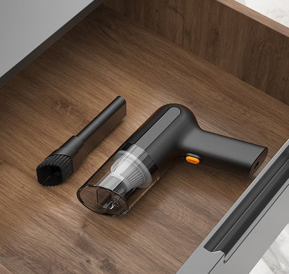 TurboClean™ 2-in-1 Wireless Car Vacuum & Air Duster – Compact Powerful Cleaner